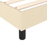 vidaXL Boxspring bed 80x200 cm stof crèmekleurig