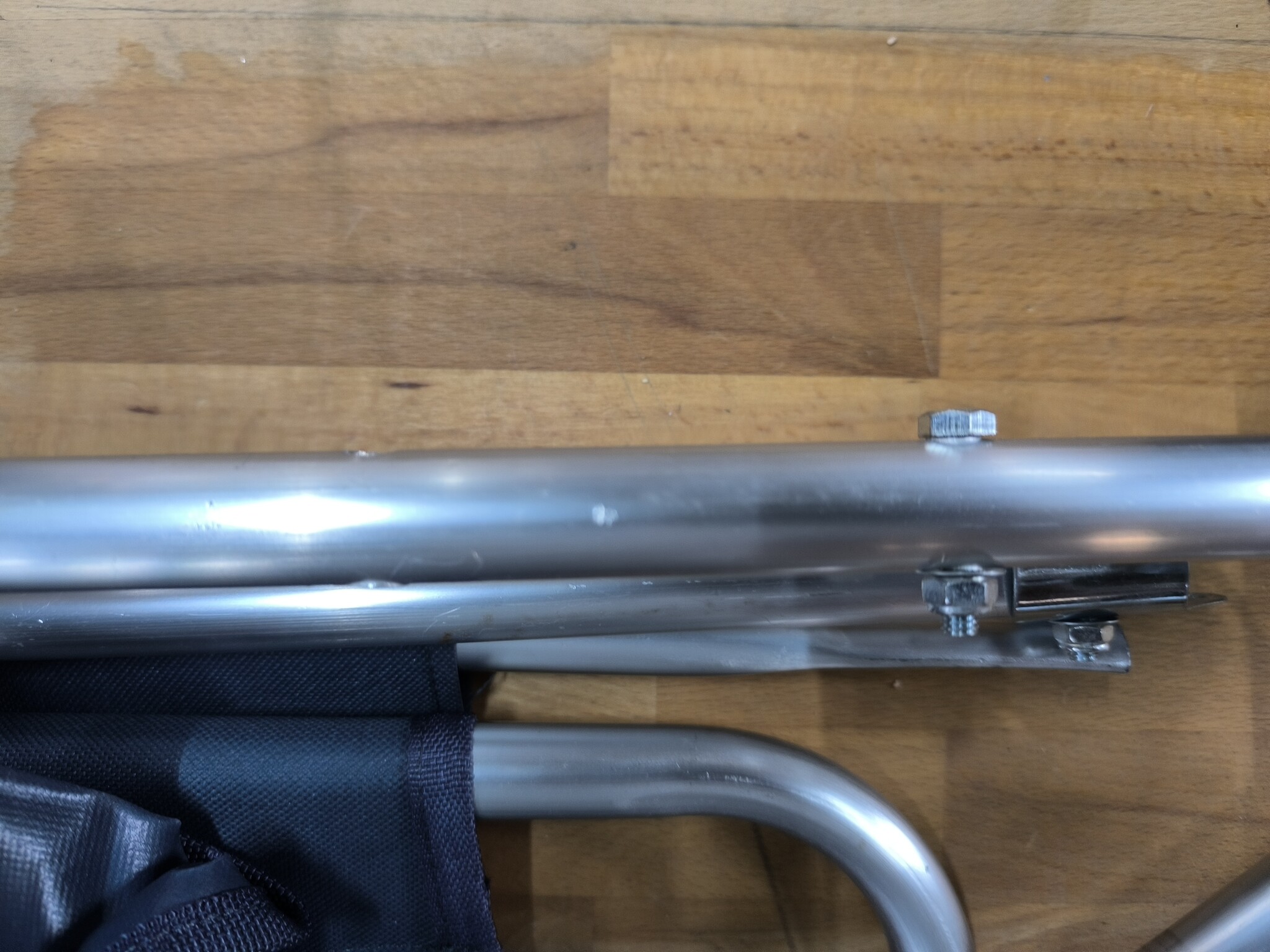 vidaXL Strandtrolley met wielen draagbaar en inklapbaar blauw