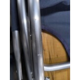 vidaXL Strandtrolley met wielen draagbaar en inklapbaar blauw