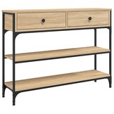 vidaXL Wandtafel 100x25x75 cm bewerkt hout sonoma eikenkleurig