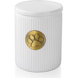 Hondenurn, huisdierurn voor as, 15 kg, dierenurnen voor honden, wit