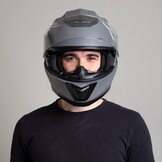 WESTT Torque X Integraalhelm voor motorfiets, kleur zwart, wit of grijs, opvouwbare motorhelm, schokbestendige motorhelm, integraalhelm voor heren en dames, scooterhelm, ECE-gecertificeerd