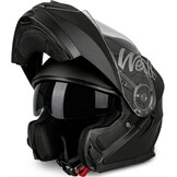 WESTT Torque X Integraalhelm voor motorfiets, kleur zwart, wit of grijs, opvouwbare motorhelm, schokbestendige motorhelm, integraalhelm voor heren en dames, scooterhelm, ECE-gecertificeerd