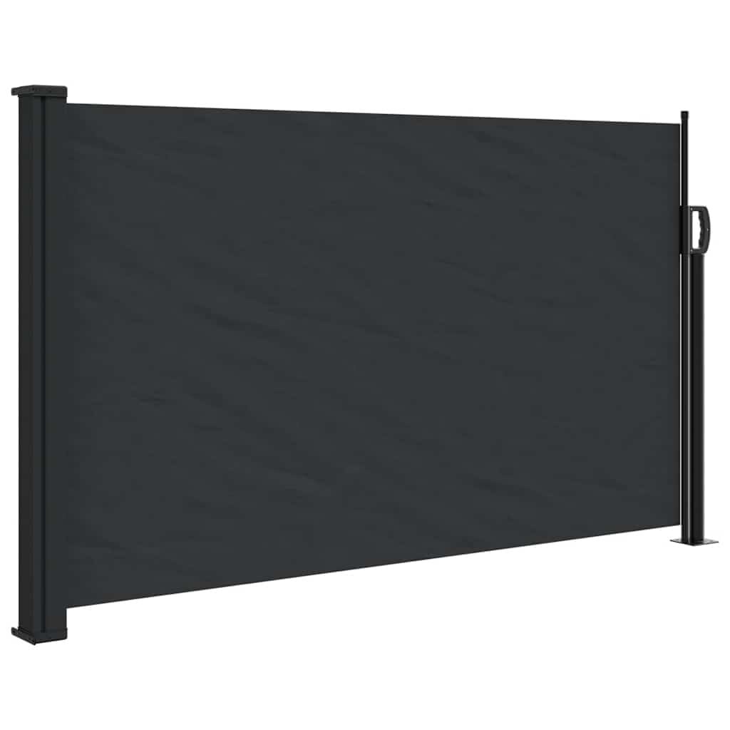 vidaXL Windscherm uittrekbaar 117x300 cm zwart