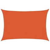 vidaXL Zonnezeil 160 g/m² rechthoekig 3x4,5 m HDPE oranje