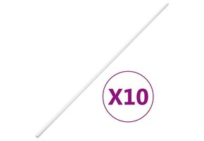 VidaXL PVC Kabelgoot 10x10mm, 10 meter wit - 58% Korting
