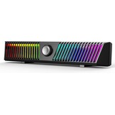 Smalody Computer Soundbar, pc-luidsprekers, USB-soundbar, gaming-luidspreker met coole led-verlichting, multimedialuidspreker Perfect voor pc-games, computer, desktop, laptop