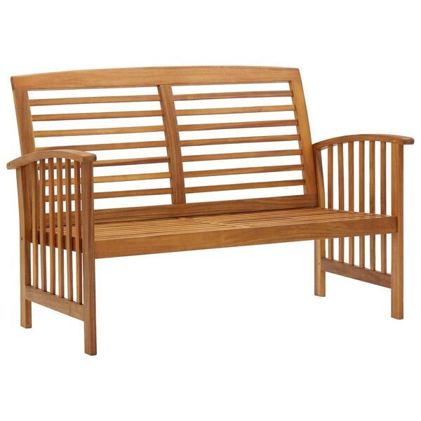 vidaXL 2-delige Loungeset massief acaciahout