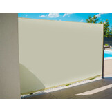 Uitschuifbaar Windscherm 350x180 cm beige polyester voor tuin, balkon & terras | Privacy & Zonwering