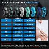 NEENCA Kniebrace, Kniecompressie Sleeve Ondersteuning met Patella Gel Pad & Side Spring Stabilizers, Kniebeschermer voor hardlopen, Meniscus scheur, Artritis, Gezamenlijke Pijn Relief,Letsel Recovery