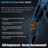 NEENCA Kniebrace, Kniecompressie Sleeve Ondersteuning met Patella Gel Pad & Side Spring Stabilizers, Kniebeschermer voor hardlopen, Meniscus scheur, Artritis, Gezamenlijke Pijn Relief,Letsel Recovery