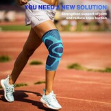 NEENCA Kniebrace, Kniecompressie Sleeve Ondersteuning met Patella Gel Pad & Side Spring Stabilizers, Kniebeschermer voor hardlopen, Meniscus scheur, Artritis, Gezamenlijke Pijn Relief,Letsel Recovery