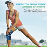 NEENCA Kniebrace, Kniecompressie Sleeve Ondersteuning met Patella Gel Pad & Side Spring Stabilizers, Kniebeschermer voor hardlopen, Meniscus scheur, Artritis, Gezamenlijke Pijn Relief,Letsel Recovery