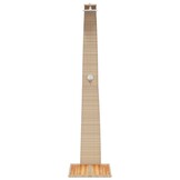 vidaXL Buitendouche 55x60x224 cm poly rattan en acaciahout beige