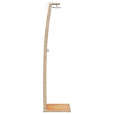 vidaXL Buitendouche 55x60x224 cm poly rattan en acaciahout beige