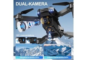 JICICUXI Drone met 4K Camera - Zwart - Inclusief 2 Accu's en Draagtas