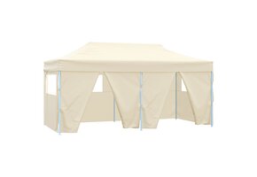 vidaXL Partytent 291 x 580 x 315 cm Crèmekleurig Oxford Stof