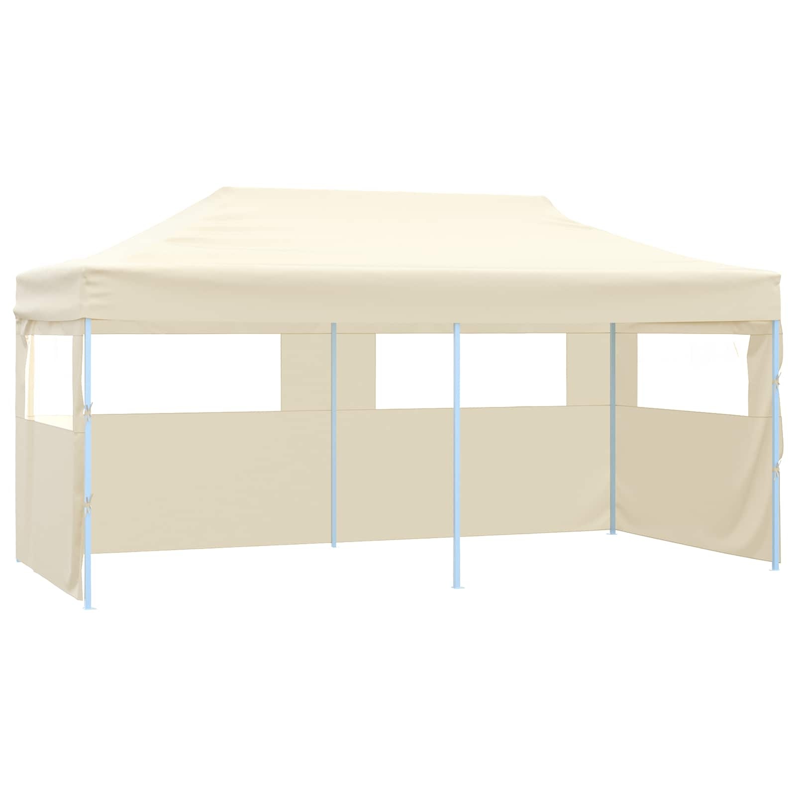 vidaXL Partytent 291 x 580 x 315 cm Crèmekleurig Oxford Stof