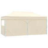vidaXL Partytent 291 x 580 x 315 cm Crèmekleurig Oxford Stof
