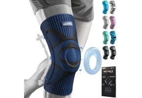 NEENCA Kniebrace, Kniecompressie Sleeve Ondersteuning met Patella Gel Pad & Side Spring Stabilizers, Kniebeschermer voor hardlopen, Meniscus scheur, Artritis, Gezamenlijke Pijn Relief,Letsel Recovery