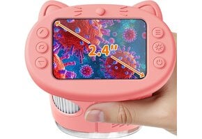 Digitale Microscoop voor Kinderen - 1000x Vergroting - 2.4 inch Scherm - Roze