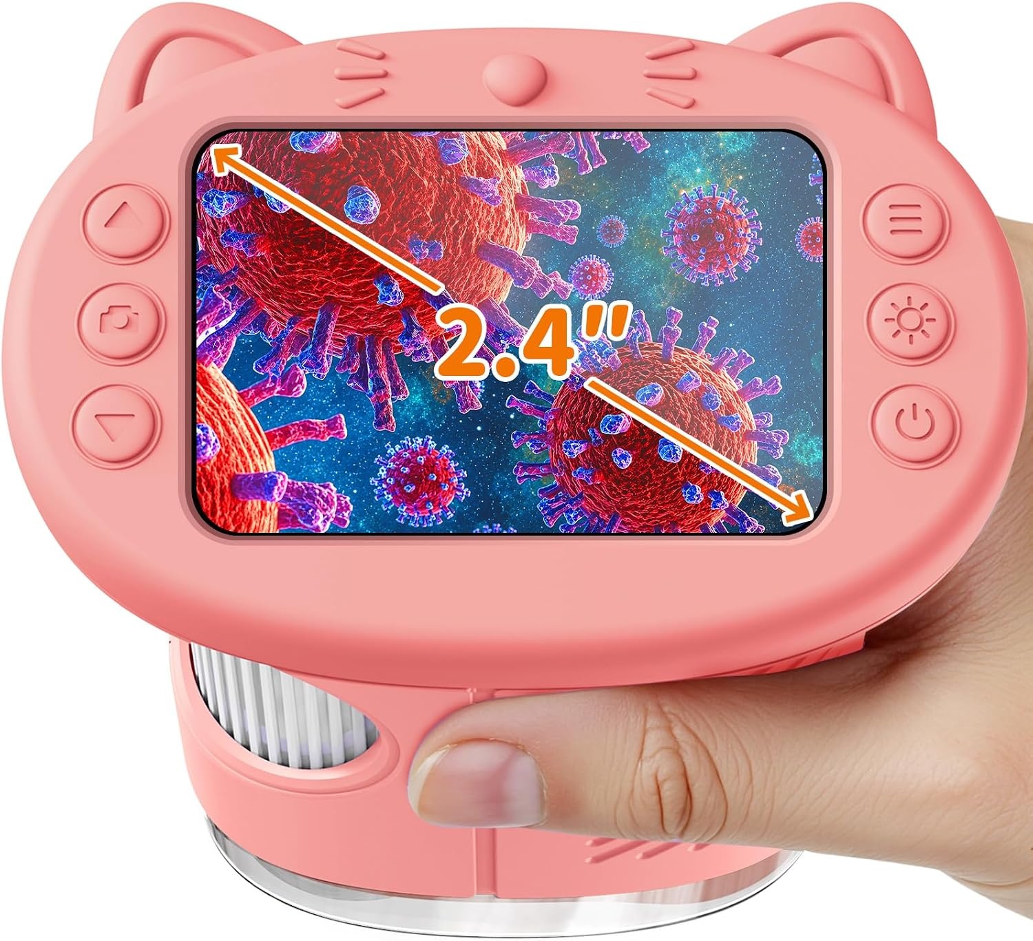 Digitale Microscoop voor Kinderen - 1000x Vergroting - 2.4 inch Scherm - Roze