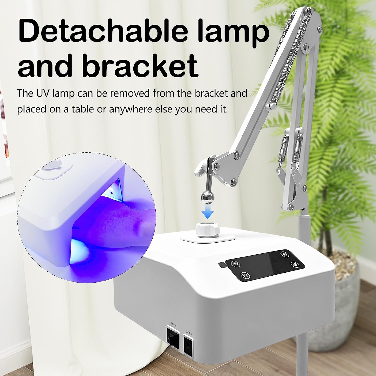 Nagellamp, 48 W uv-led-nagellamp met 22 drogerballen voor gelnagellak met automatische sensor en lcd-display voor manicure thuis en cosmeticacentra