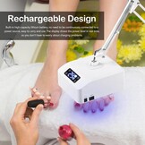 Nagellamp, 48 W uv-led-nagellamp met 22 drogerballen voor gelnagellak met automatische sensor en lcd-display voor manicure thuis en cosmeticacentra