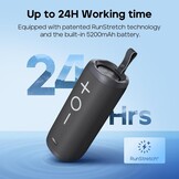 TRIBIT StormBox 2 Bluetooth-luidspreker met 34W 360° Surround Sound, XBass Tech, 24 uur speeltijd, IPX7 waterdicht, Bluetooth 5.3, TWS-koppeling draagbare draadloze luidspreker voor buiten