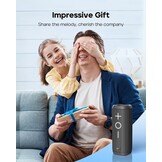 TRIBIT StormBox 2 Bluetooth-luidspreker met 34W 360° Surround Sound, XBass Tech, 24 uur speeltijd, IPX7 waterdicht, Bluetooth 5.3, TWS-koppeling draagbare draadloze luidspreker voor buiten