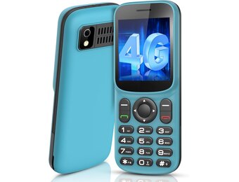 T185 4G mobiele telefoon zonder abonnement, met dual-simslot, 1,8 inch kleurendisplay, bluetooth, 1000 mAh batterij, FM-radio, led-zaklamp, compact en licht, LTE Prepaid toetsmobiele telefoon, alle