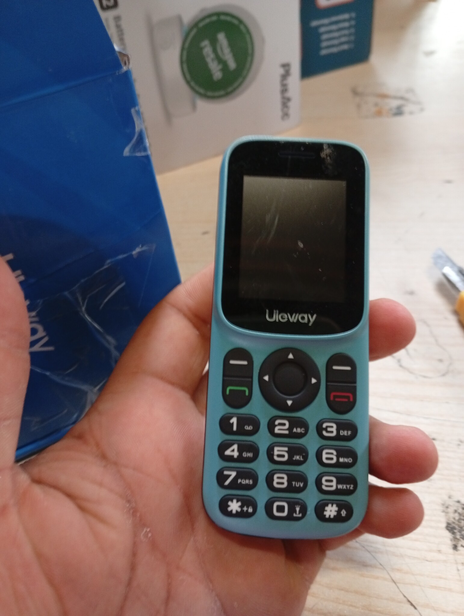 T185 4G mobiele telefoon zonder abonnement, met dual-simslot, 1,8 inch kleurendisplay, bluetooth, 1000 mAh batterij, FM-radio, led-zaklamp, compact en licht, LTE Prepaid toetsmobiele telefoon, alle