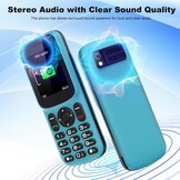 T185 4G mobiele telefoon zonder abonnement, met dual-simslot, 1,8 inch kleurendisplay, bluetooth, 1000 mAh batterij, FM-radio, led-zaklamp, compact en licht, LTE Prepaid toetsmobiele telefoon, alle