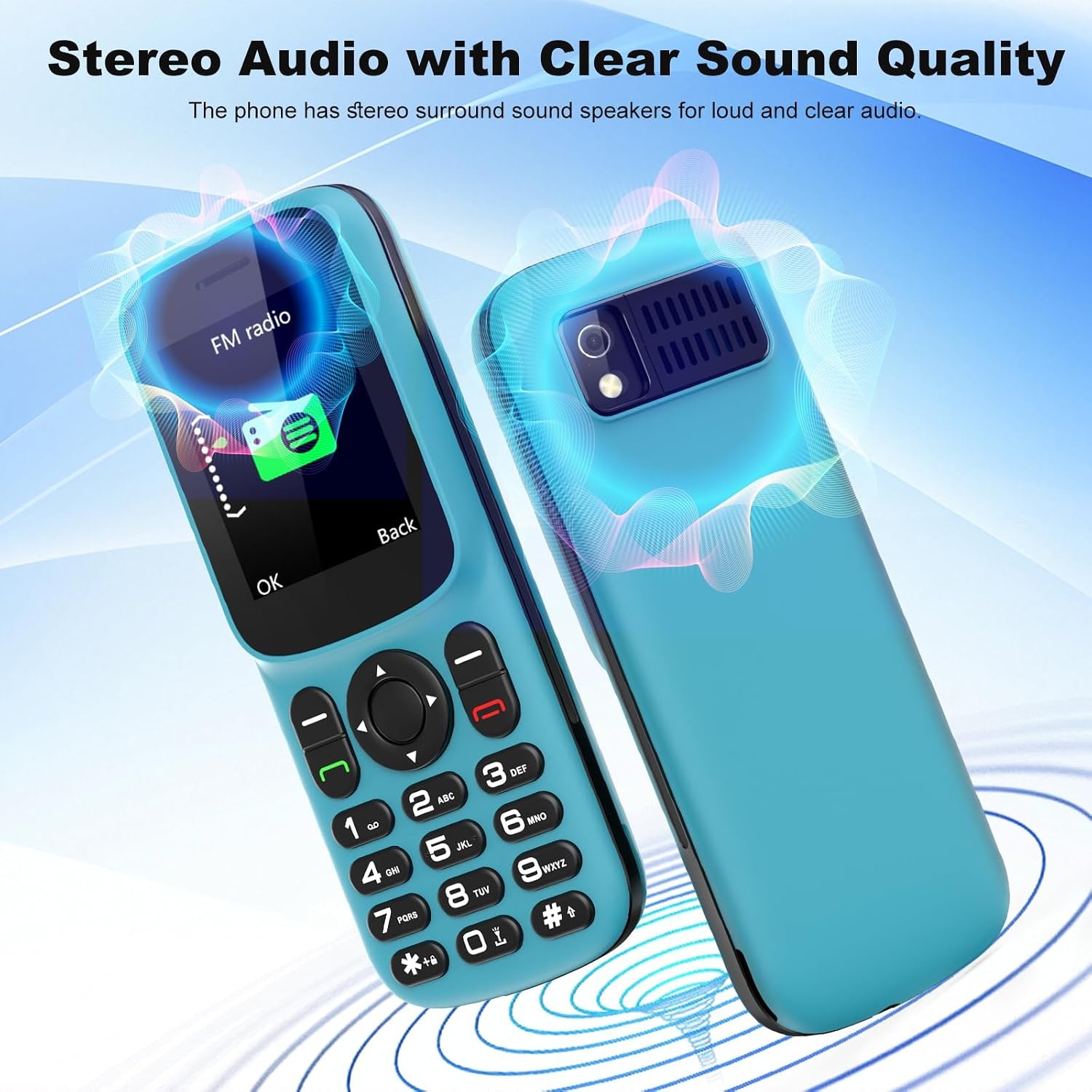 T185 4G mobiele telefoon zonder abonnement, met dual-simslot, 1,8 inch kleurendisplay, bluetooth, 1000 mAh batterij, FM-radio, led-zaklamp, compact en licht, LTE Prepaid toetsmobiele telefoon, alle