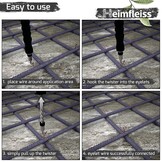 Heimfleiss® Drillapparaat driller + rodeldraad 1,0 x 140 mm (1000 stuks) - hoogwaardige set van draadbinders rodeltang & binddraad steeksluiting - koperen draadsluiting oogdraad drill draad