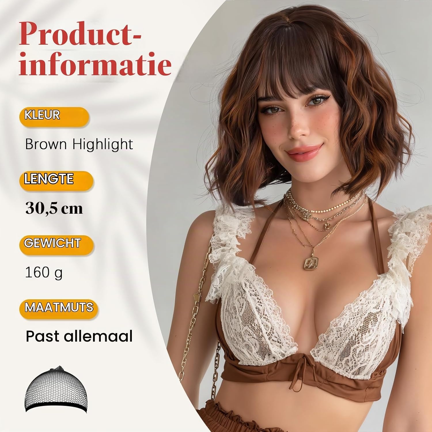 Sofeiyan Korte Golvende Bob Pruik met Bangs Vrouwen 30 cm Synthetische Pruik voor Vrouwen Natuurlijke Krullende Pruik voor Cosplay Dagelijks Feest Halloween,Regenboog