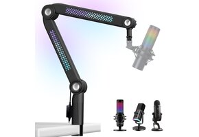 RGB Microfoonarm Zwart (M) - 40% Korting