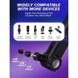 YOUSHARES RGB geluidsopname microfoonarm compatibel met HyperX QuadCast, QuadCast 2, SM7B, MV7, Rode, Razer Mic, Wave en andere Gaming Mic, Bluetooth Boom arm, voor 1/4", 3/8", 5/8" adapter microfoon