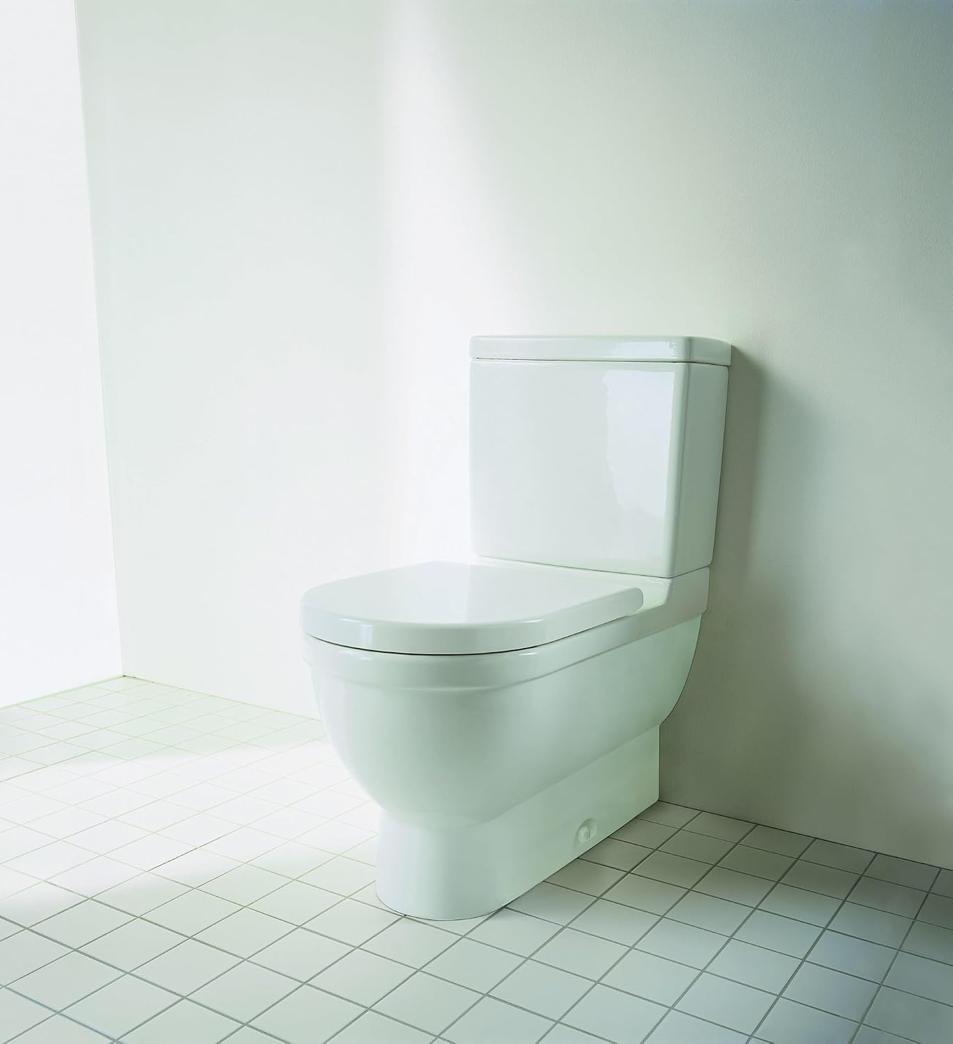 Duravit WC-bril Starck 3, toiletdeksel met softclosemechanisme, wc-deksel van urea-duroplast, met roestvrijstalen scharnieren, wit, 61,9 x 37,2 x 5,1 cm