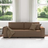 vidaXL 3-zitsbank bruin 180 cm stof