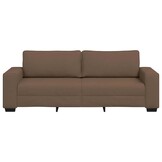 vidaXL 3-zitsbank bruin 180 cm stof