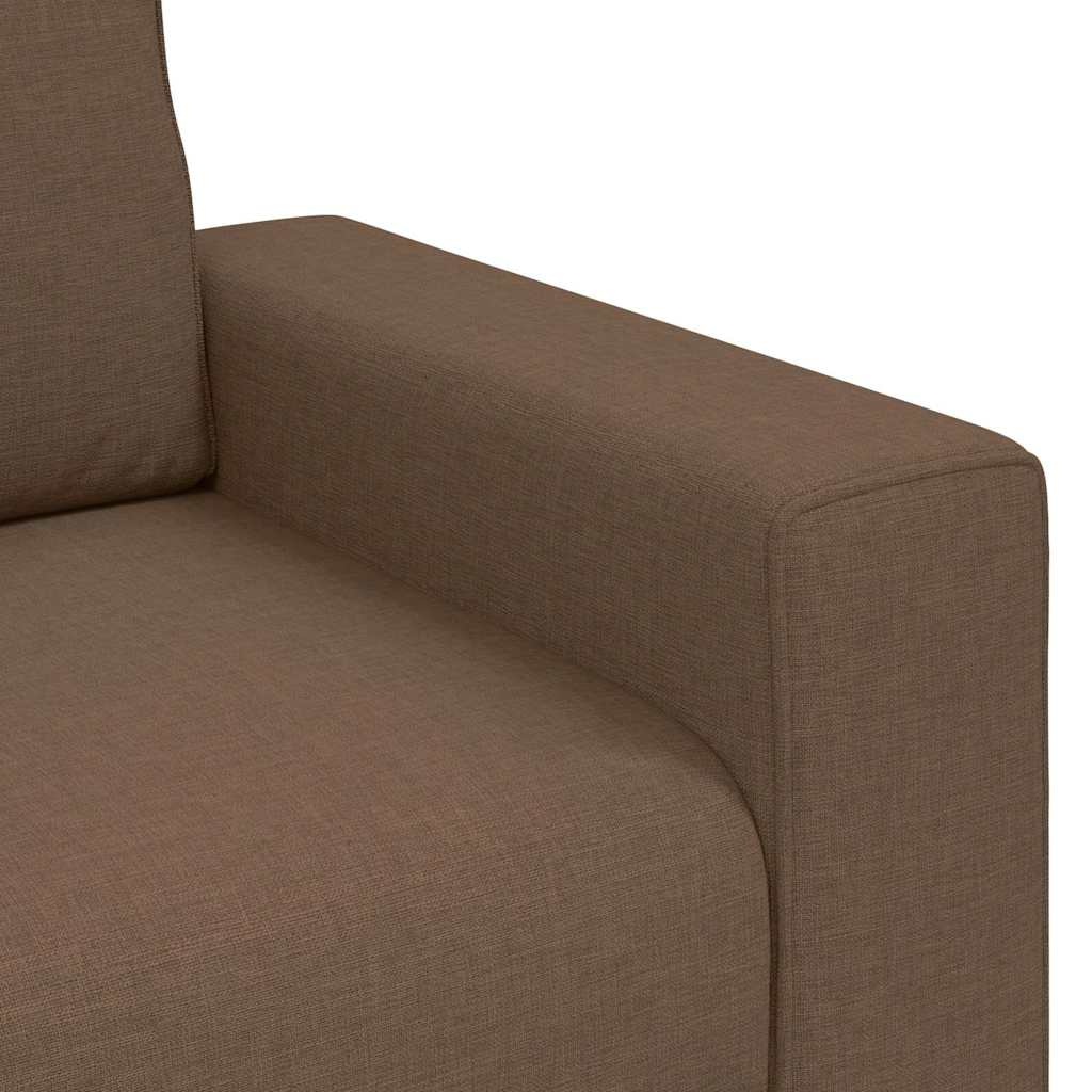 vidaXL 3-zitsbank bruin 180 cm stof
