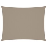 vidaXL Zonnescherm rechthoekig 5x7 m oxford stof taupe