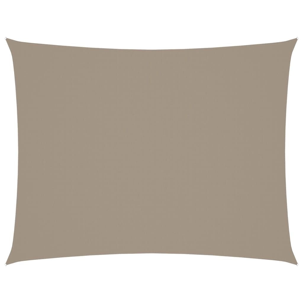 vidaXL Zonnescherm rechthoekig 5x7 m oxford stof taupe