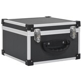 vidaXL Cd-koffer voor 40 cd's aluminium ABS zwart