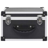 vidaXL Cd-koffer voor 40 cd's aluminium ABS zwart