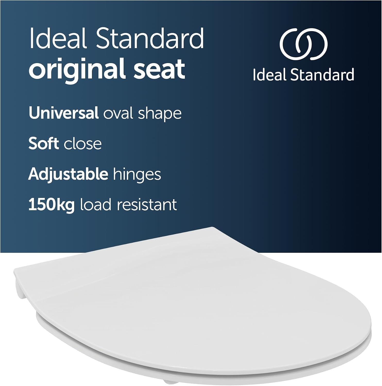Ideal Standard Universal Closetzitting Slim Ovaal - Wit met SmartGuard+