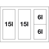 BLANCO Select II 60/4 Afvalafvalsysteem, voor 60 cm brede onderkasten