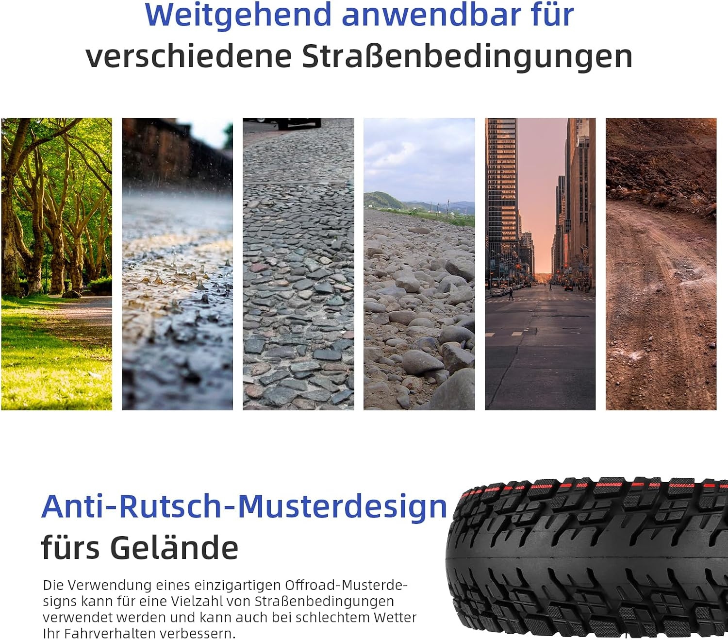 ulip (2 stuks) 255 x 80 inch offroad-banden met binnenslang, luchtbanden voor 255 x 80 elektrische step