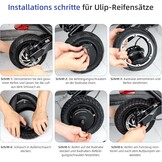 ulip (2 stuks) 255 x 80 inch offroad-banden met binnenslang, luchtbanden voor 255 x 80 elektrische step